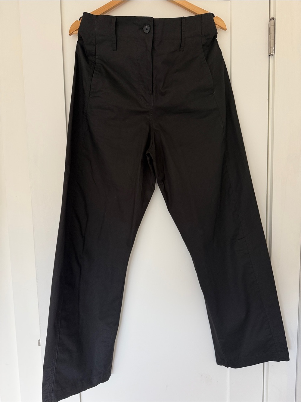 Classic Wide-Leg Black Trousers